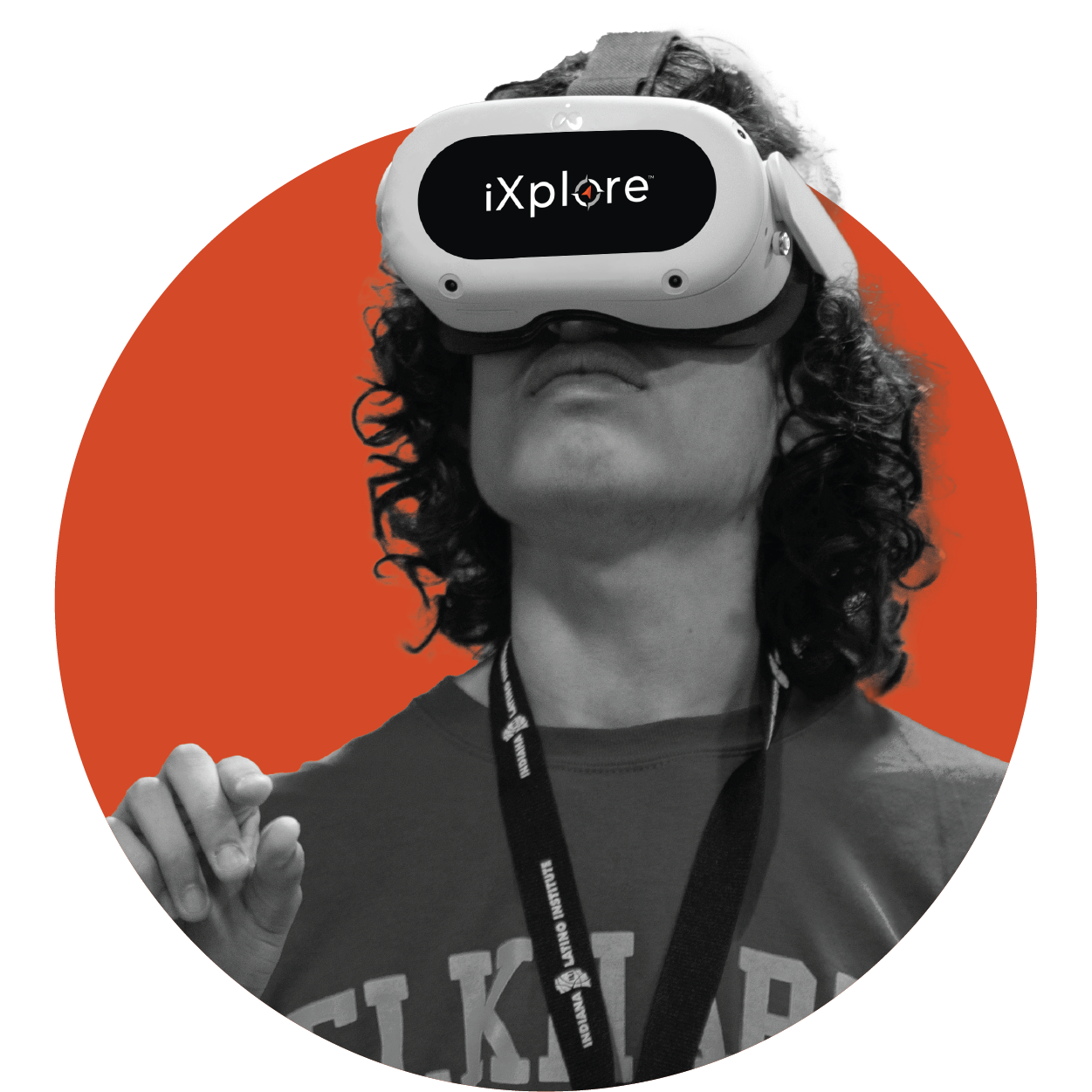 Student in iXplore Headset